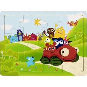 Babblarna Frame puzzle Babblarna on an excursion