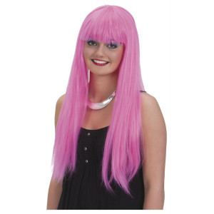 Peruk Rosa med lugg