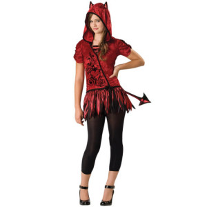 Maskeraddräkt Djävulstunika XS Teen