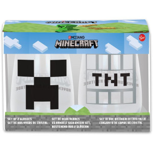 Minecraft Glasses 2 pcs