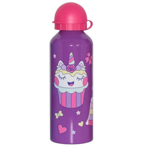 Aluminiumflaska Cupcake Unicorn Lila