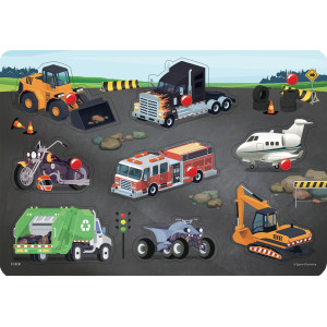 Kärnan Knob Puzzle Vehicle 8 pieces