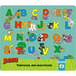 Bamse Wooden puzzle ABC