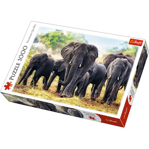 African elephants Puzzle 1000 pcs 10442