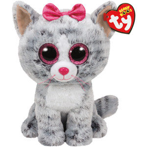 TY Beanie Boos Kiki Harmaa kissa M