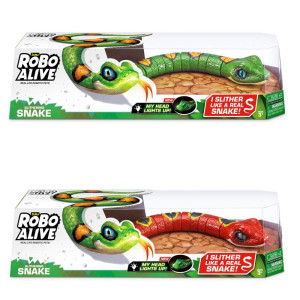 Robo Alive Slithering Snake Syttyy punaisena