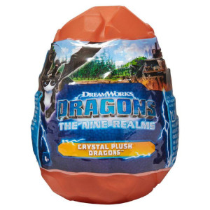 Dragons Crystal Plush Mjukdjur i ägg Orange