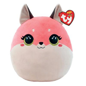 TY Squish a Boos ROXIE vaaleanpunainen kettu 35cm