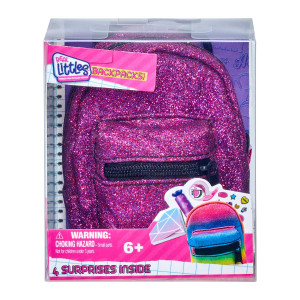 Real Littles Backpacks s3 Purppura glitteriä