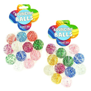 Bounce balls Glitter 12-pack 27mm