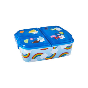 Babblarna Kolmella lokerolla varustettu lounaslaatikko