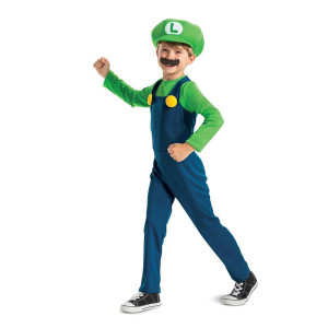 Super Mario Luigi Dress-up clothes M 7-8 years