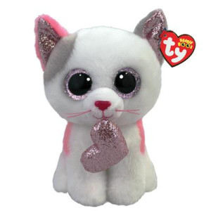 TY Beanie Boos Milena Valkoinen kissa sydämellä Reg