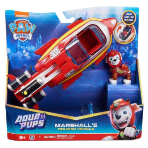 Paw Patrol Aqua Pups Ajoneuvo Marshalls Delfin