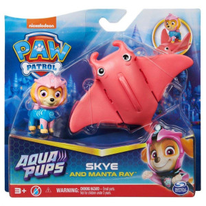 Paw Patrol Aqua Pups Hahmo ja merenelävät Skye