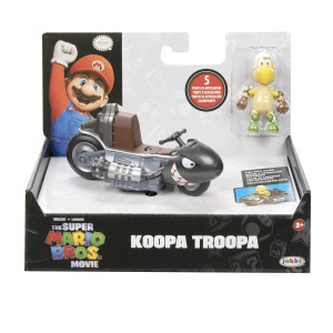 Super Mario Movie Pull Back Racer with figure Koopa Troopa  