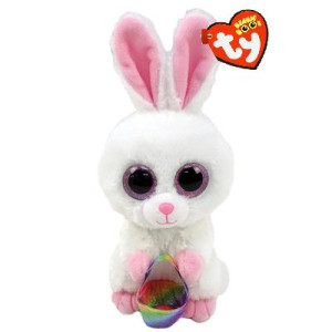TY Beanie Boos Sunday Valkoinen kani korilla reg