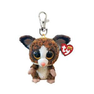 TY Beanie Boos Clip Binky Brown Bush Baby