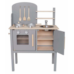 Jabadabado Toy Kitchen Grey