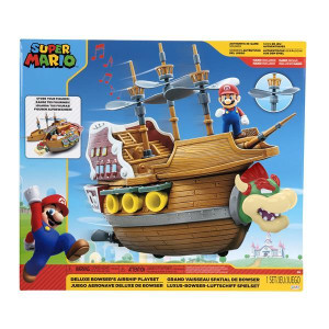 Super Mario Deluxe Bowsers Airship Playset