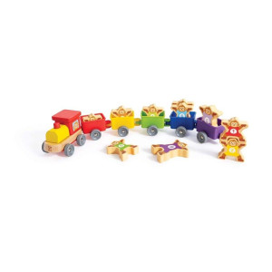 Hape Numeerinen juna apinoiden kanssa