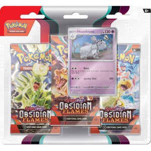 Pokemon Obsidian Flames 3-pack Blister Houndstone