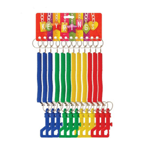 Stretch spiral Key ring Yellow