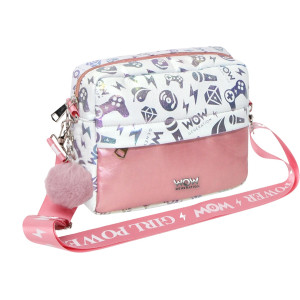 WOW Generation Käsilaukku Valkoinen, pinkki, metallinen