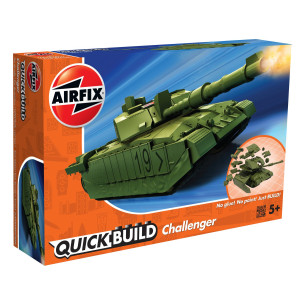 Airfix Quickbuild Challenger Tank Green Mallinrakennussarja