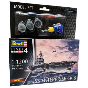 Revell Model set USS Enterprise CV-6 1:1200 Mallinrakennussarja