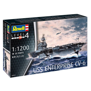 Revell USS Enterprise CV-6 1:1200 Mallinrakennussarja