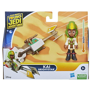 Star Wars Young Jedi Figure and Vehicle Kai Brightstar