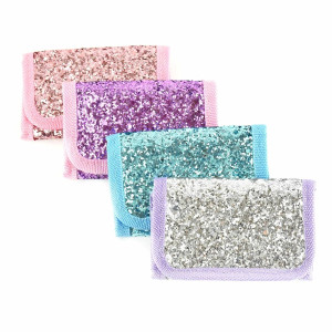Plånbok Glitter Blå med blå glitter