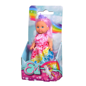 Evi Love Princess Nukke vaaleanpunaiset hiukset
