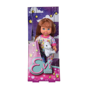 Evi Love Nukke sisään pyjamassa vaaleanpunainen