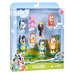 Bluey Figuuripaketti Blueys Family & Friends 8 kpl 