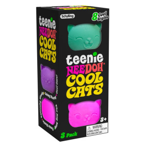 Nee Doh Teenie Cool Cats 3-pakkaus