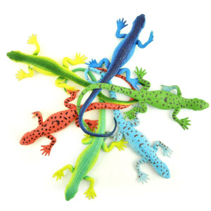 Stretch Lizard 25cm Light blue with dots