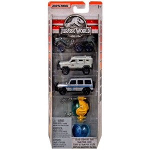 Jurassic World Fordon 5-pack