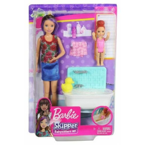 Barbie Skipper Babysitter Lekset Badkar FXH05