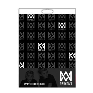 Marcus och Martinus Bokomslag med stretch Logo 