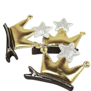 Hårspänne Prinsesskrona Guld Clip