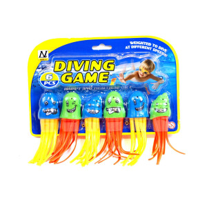 Diving octopuses 6 pcs