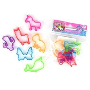 Shaped Rubber Bands Glitter
