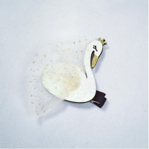 Busy Lizzie Hårclip Svan