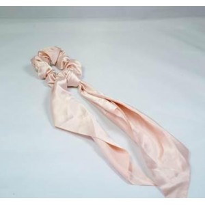 Busy Lizzie Scrunchie med band Silk Creme