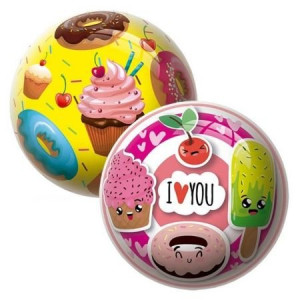 Glass & Frukt Boll 23 cm Rosa/vit