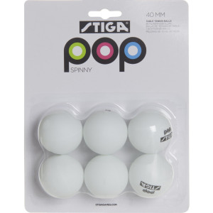 Stiga Pingisbollar 6-Pack POP Spinny