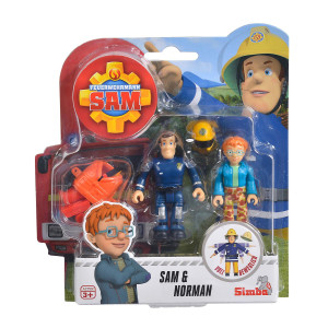 Brandman Sam Kuvat 2-pakkaus Sam & Norman lisävarusteiden kanssa