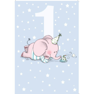 Onnittelukortti 1 vuosi